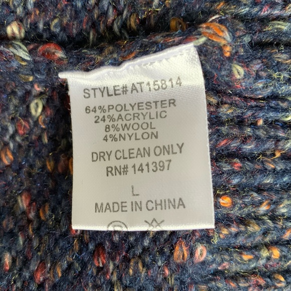 Astr the Label blue flecked 'Dorothy Puff Sleeve Sweater' - Picture 8 of 8